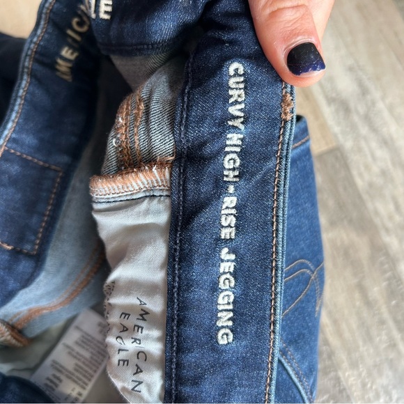 American eagle curvy high rise jegging dark wash - Picture 9 of 10